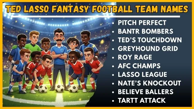 Ted Lasso Fantasy Football Team Names