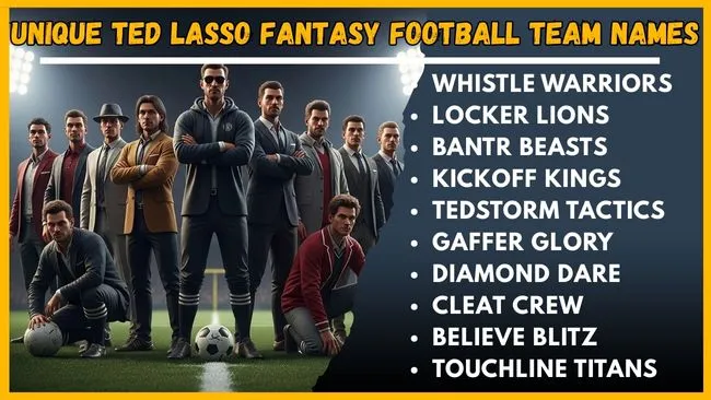 Unique Ted Lasso Fantasy Football Team Names