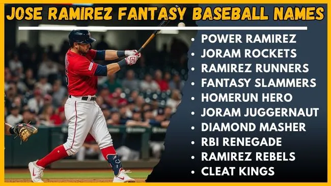 Jose Ramirez Fantasy Baseball Names