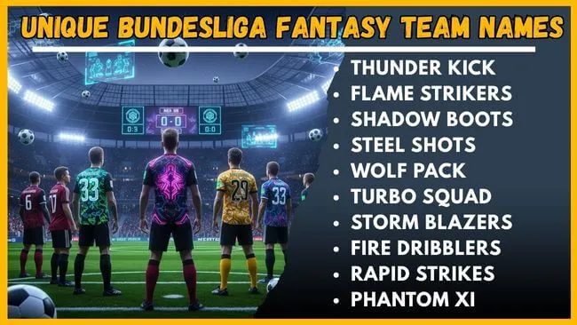 Unique Bundesliga Fantasy Team Names
