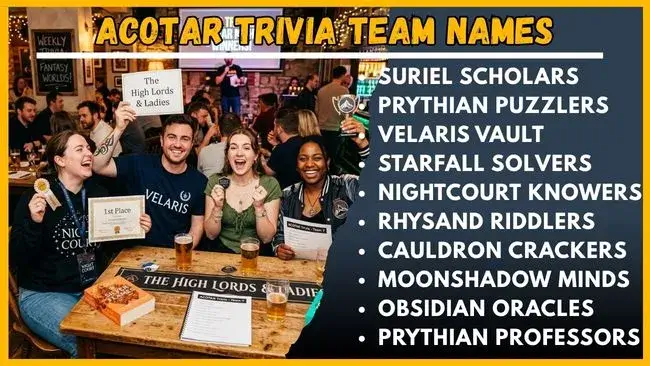 Acotar Trivia Team Names