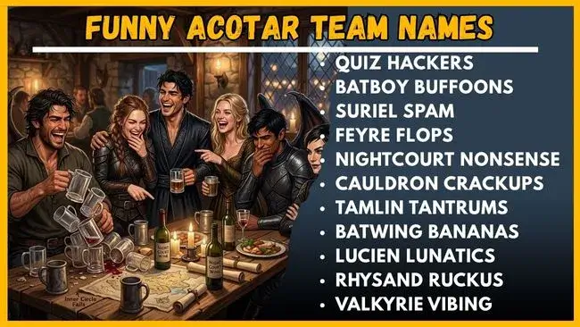 Funny Acotar Team Names