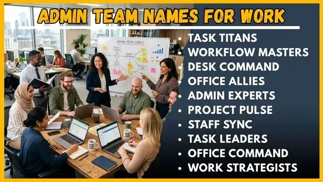 Admin Team Names for Work