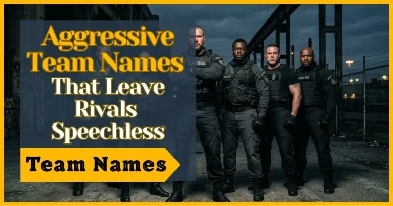 Aggressive Team Names That Leave Rivals Speechless
