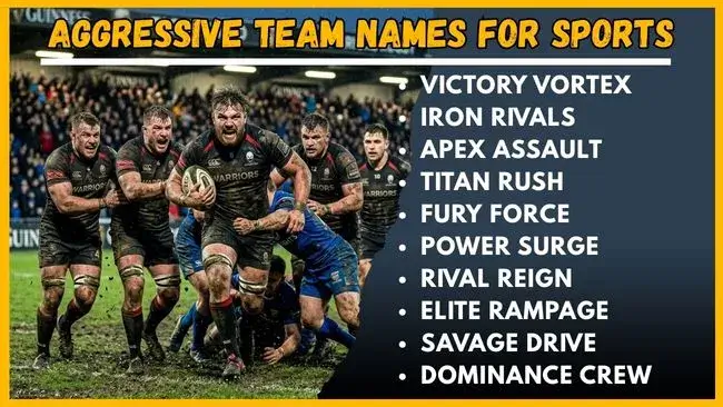 Aggressive Team Names for Sports