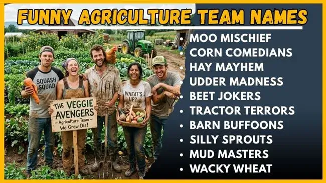 Funny Agriculture Team Names